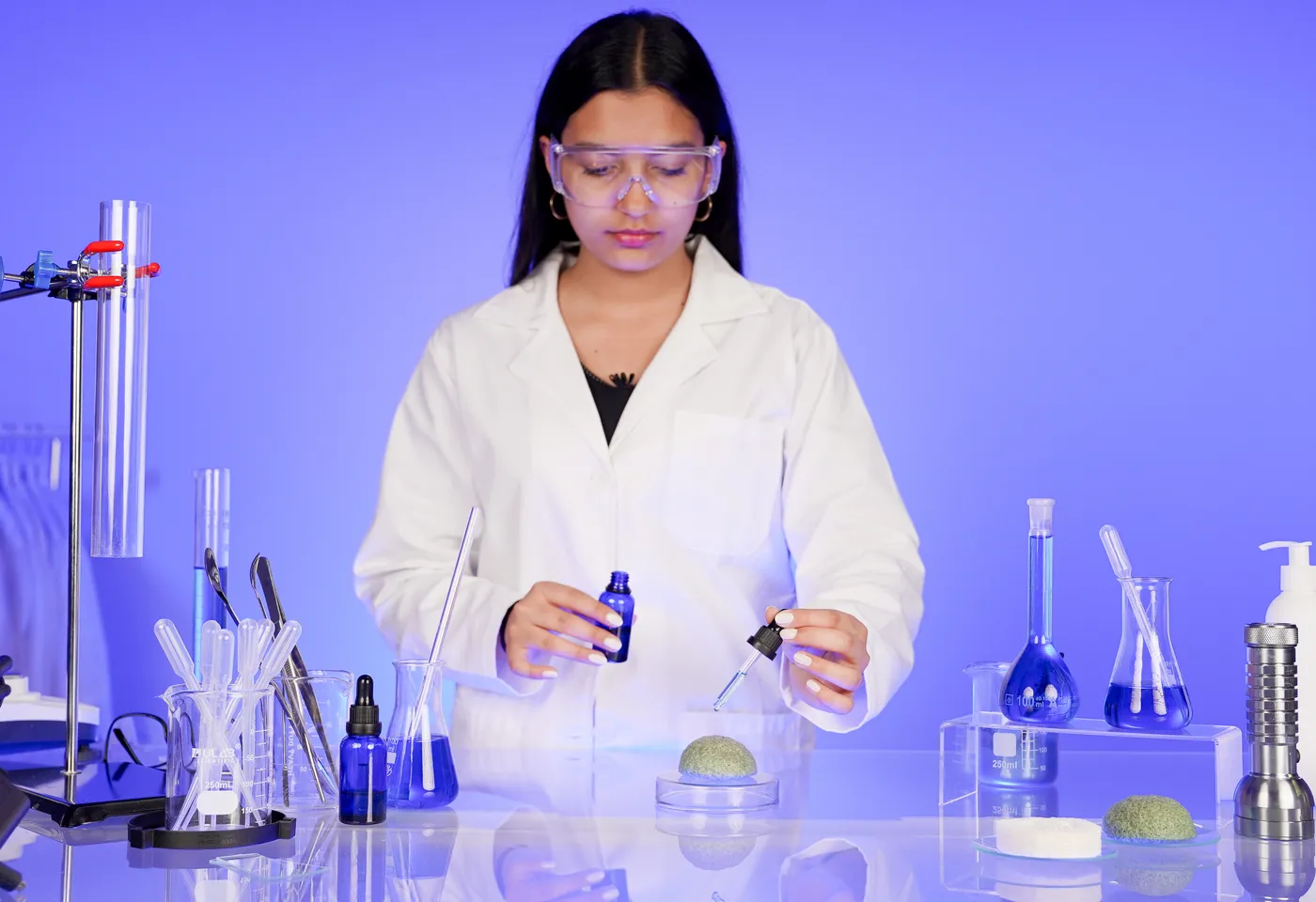 A scientist running a validated serum demonstration in the USP Demo Lab