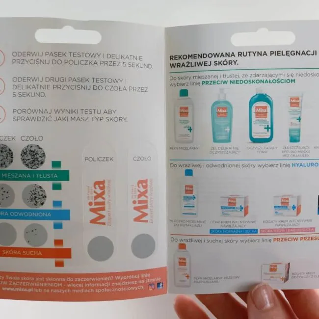 Mixa – Skin Type Test