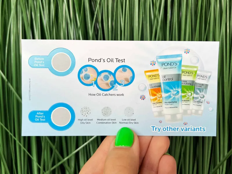Pond’s – Oil Control Test