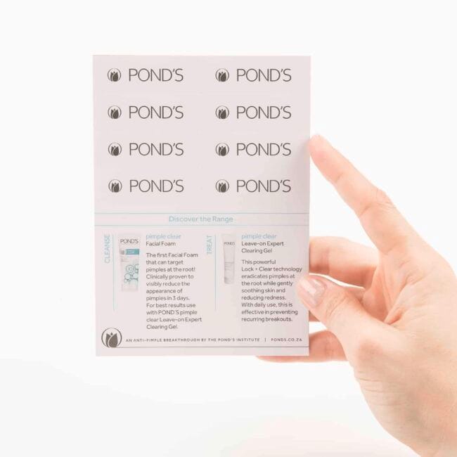 Pond’s – pimples gone in 3 days