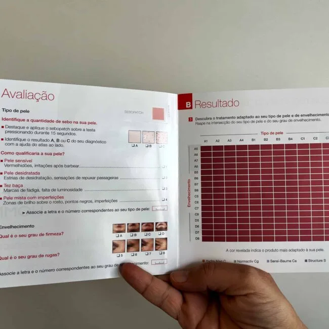 Vichy Homme – Haptic skin analysis flyer