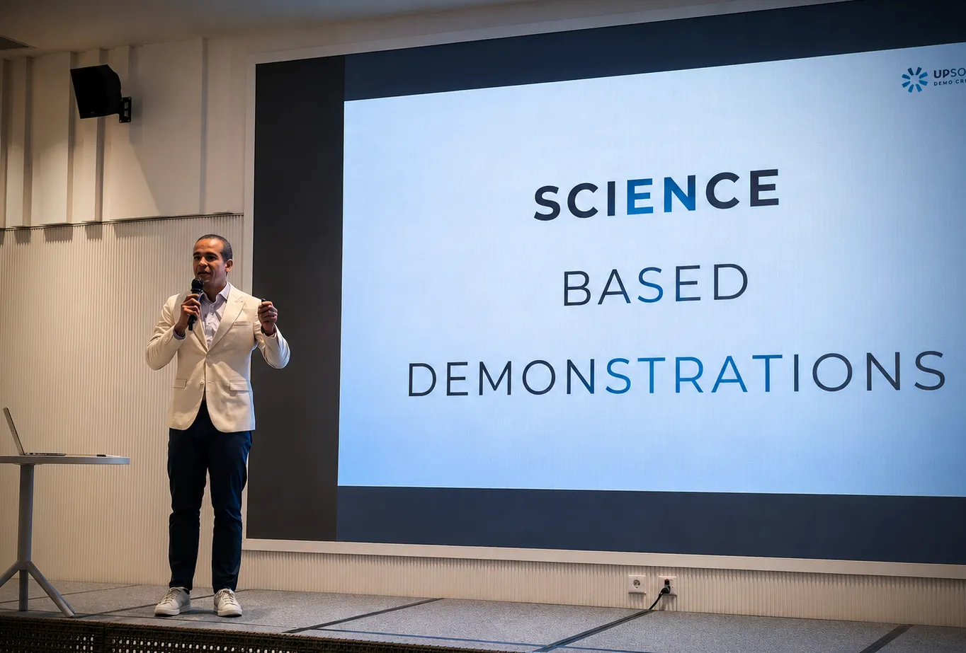 Science-based demonstrations arranged for a hands-on Demo Upskilling workshop