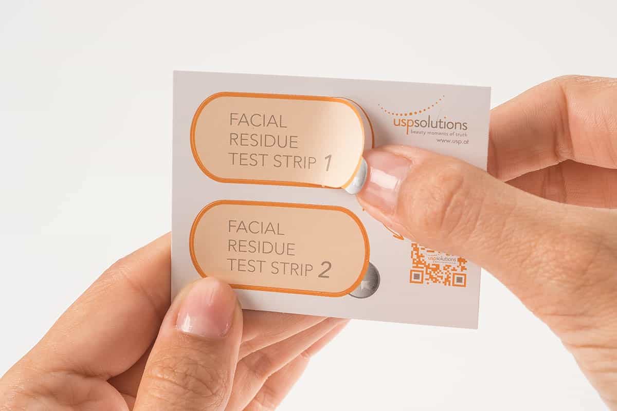 Facial Residue Test - Take out test strip 1 | USP Solutions