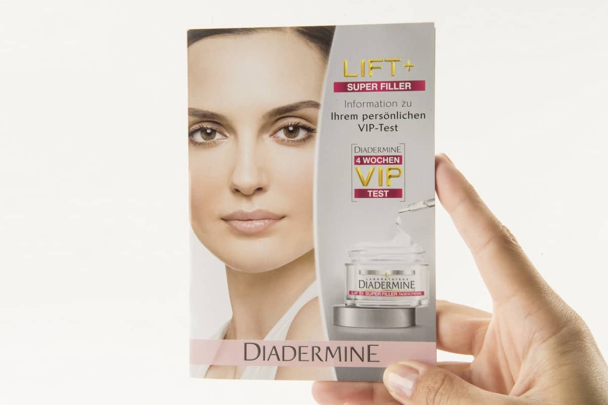 Diadermine wrinkle test